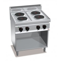 Cocina eléctrica 4 fuegos con soporte - Berto's Macros 700