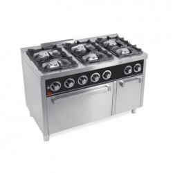 Cocina con horno 6 fuegos a gas - HR Serie 750