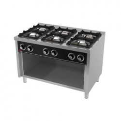 ▷ Cocina a gas 2 fuegos con horno a gas GN 1/1 - HR FAINCA SERIE 600 ✔️  Osteleria