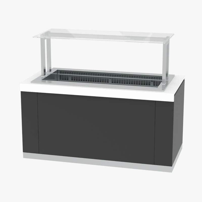 Cuba freda ventilada 4 GN Gastrobuffet Infrico fons 83 mm